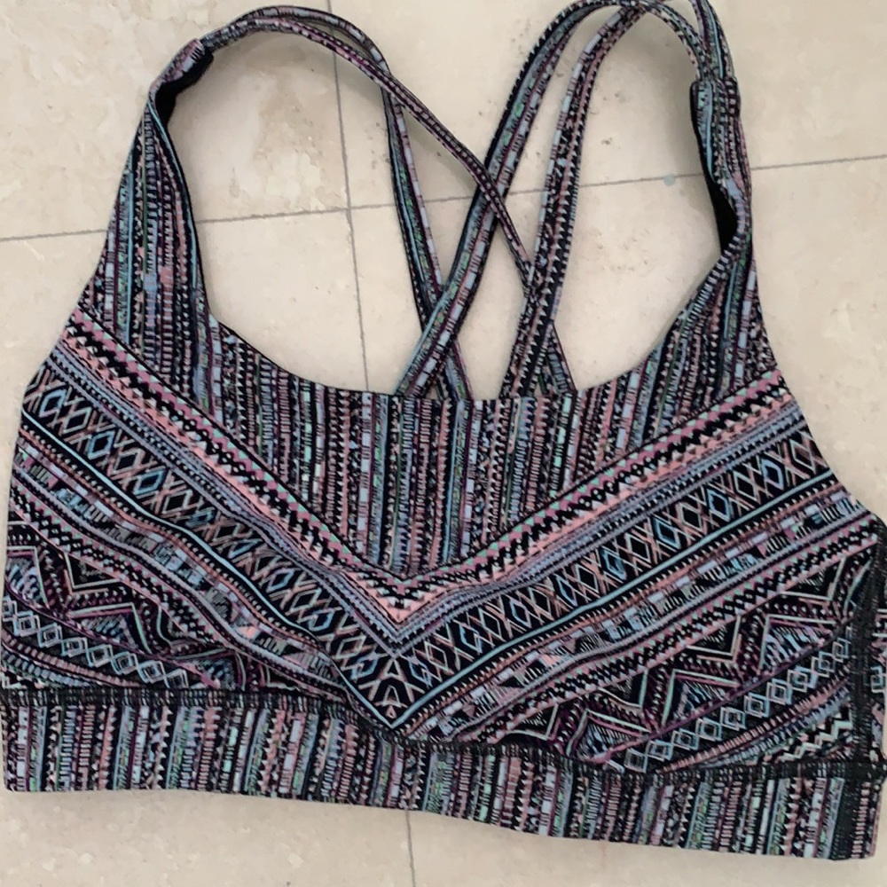 Lululemon tribal print energy bra